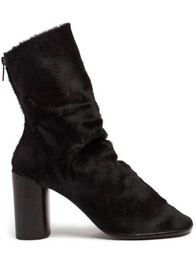 Lemaire - 80mm 手套高跟 ankle boots