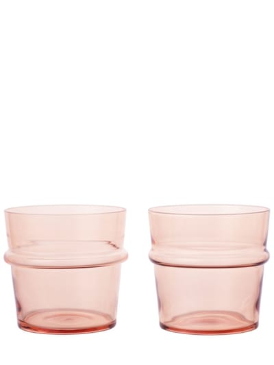 Ferm Living - Boya矮玻璃杯2个套装