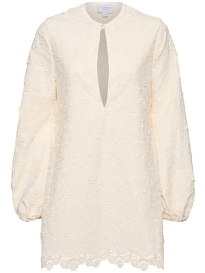 Giambattista Valli - 刺绣府绸迷你连衣裙