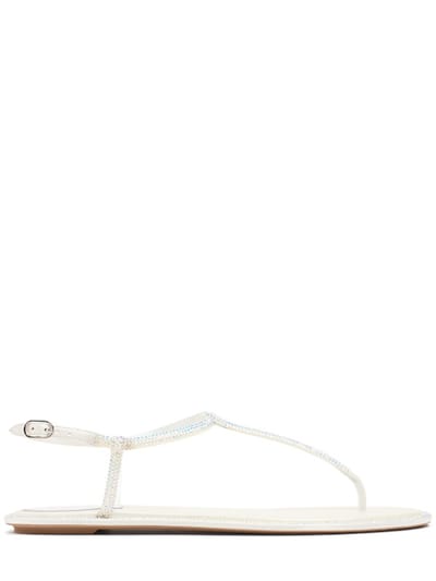 René Caovilla - 10毫米装饰绸缎夹趾凉鞋