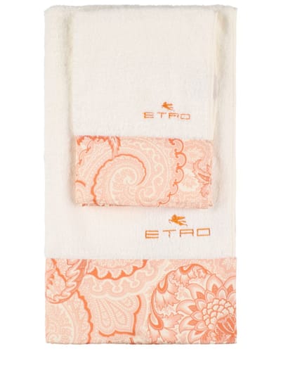 Etro - Bloom毛巾2条套装