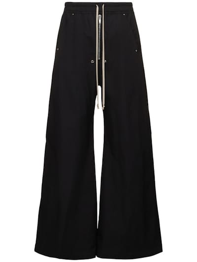 Rick Owens - Wide Belas棉质裤子