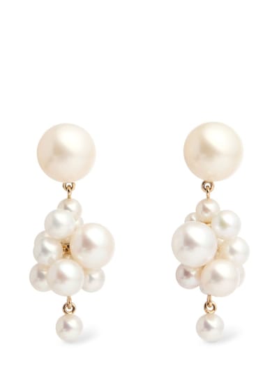 Sophie Bille Brahe - 14kt黄金&珍珠Botticelli耳环