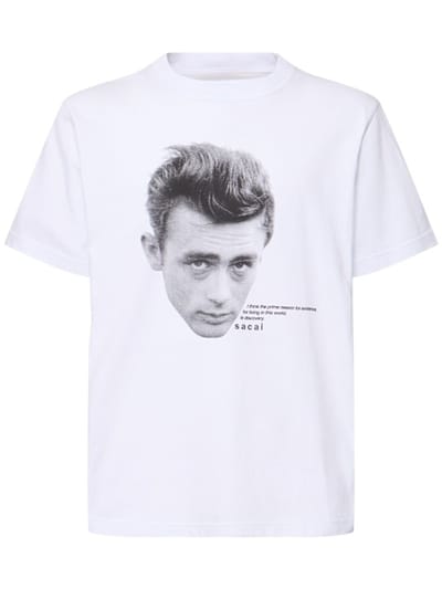 Sacai - Camiseta de algodón