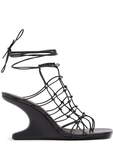 Rick Owens - 80毫米Web Cantilever皮革凉鞋
