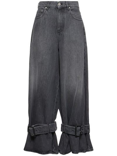 JW Anderson - 搭扣裤脚中腰男友版型牛仔裤