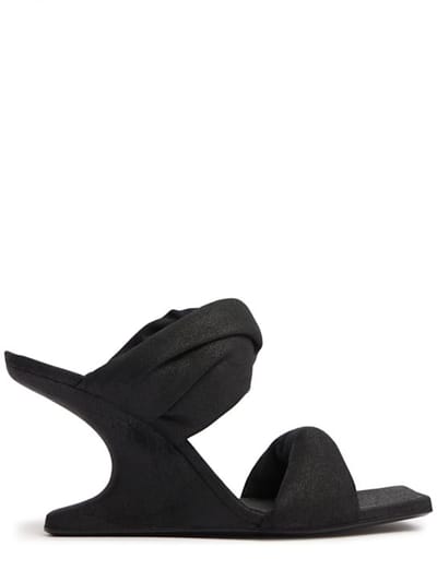 Rick Owens - 80毫米Twisted Cantilever麂皮穆勒鞋