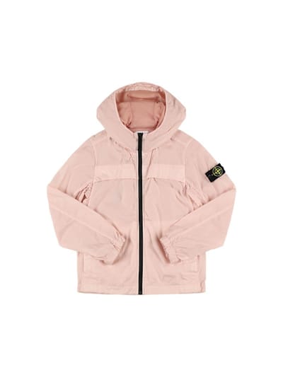 Stone Island Junior - 尼龙连帽防风夹克