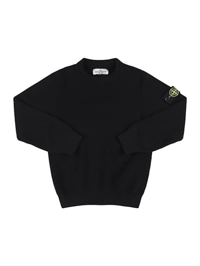 Stone Island Junior - 棉质针织毛衣