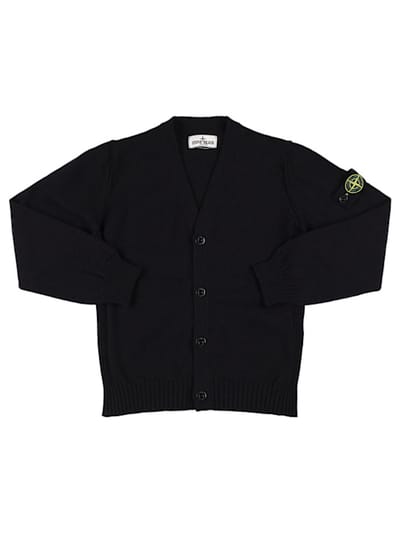Stone Island Junior - 混棉开衫