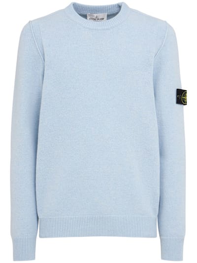 Stone Island - 带标志的圆领套头衫
