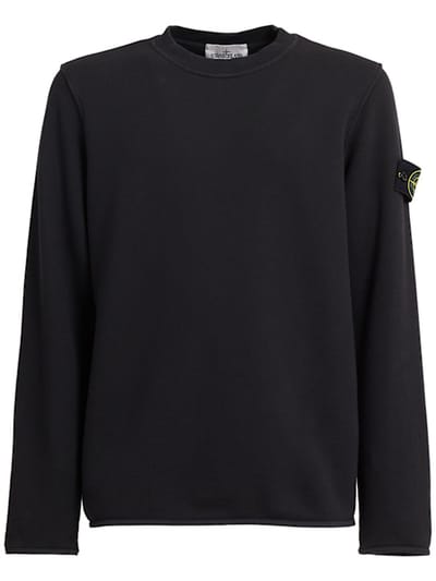 Stone Island - Felpa in cotone con badge