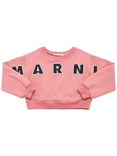 Marni Junior - 带标志的棉质卫衣