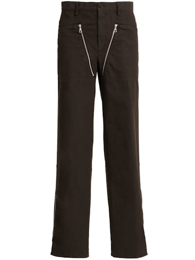 Dries Van Noten - 直筒拉链裤