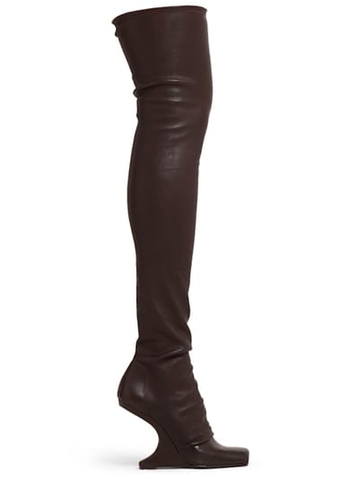 Rick Owens - 及膝靴，配有方跟