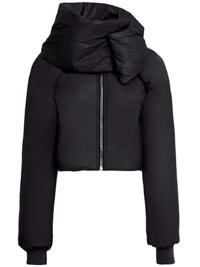 Rick Owens DRKSHDW - 带帽短款羽绒夹克