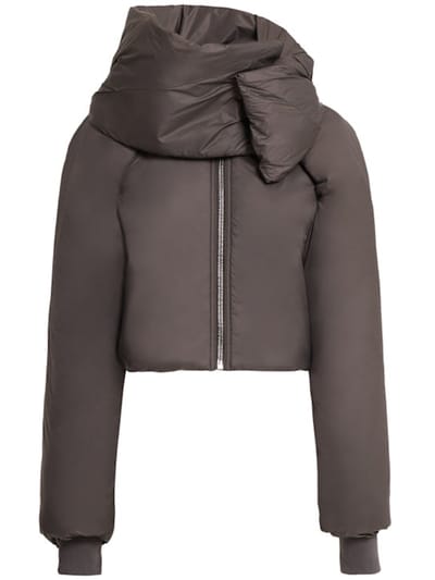 Rick Owens DRKSHDW - 短款连帽羽绒服