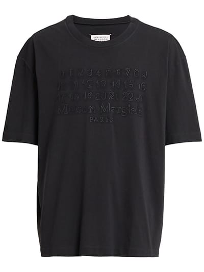 Maison Margiela - 带有浮雕印花的宽松T恤