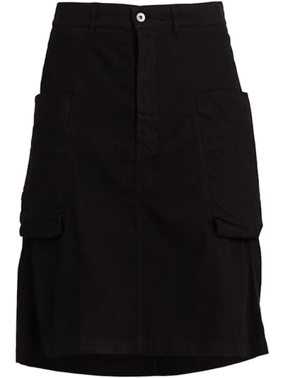 Rick Owens DRKSHDW - 带侧口袋的钱包裙