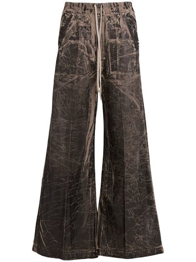 Rick Owens DRKSHDW - 宽腿抽绳裤