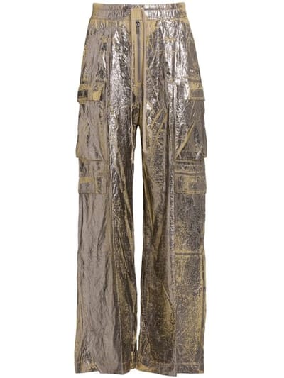 Rick Owens DRKSHDW - 带拉链闭合的宽腿裤