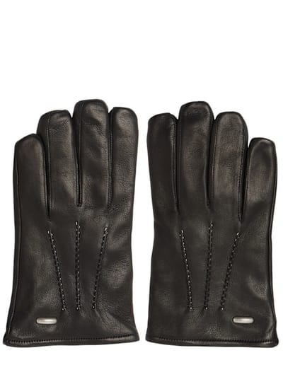Our Legacy - Guantes de piel de cordero con pespuntes