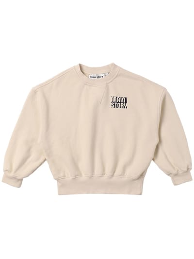 Main Story - Embroidered organic cotton sweatshirt