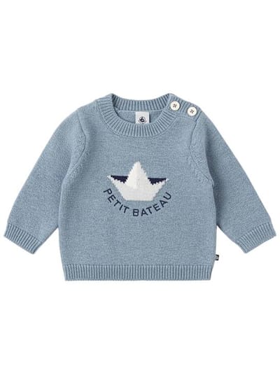 Petit Bateau - Boat wool & cotton knit sweater