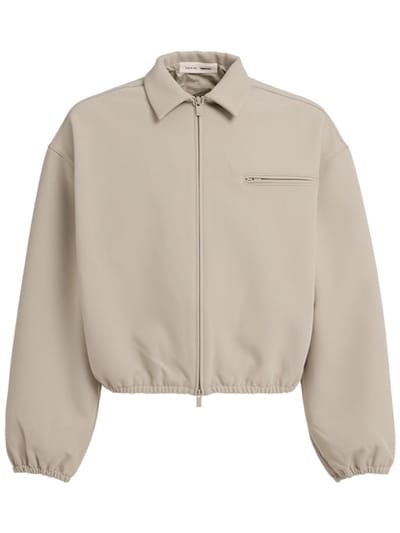 Fear of God ESSENTIALS - 前拉链飞行员夹克