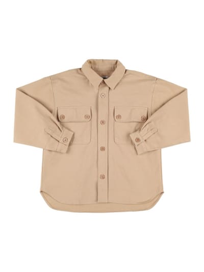 TANGERINE - Oversized Shirt with Classic Collar