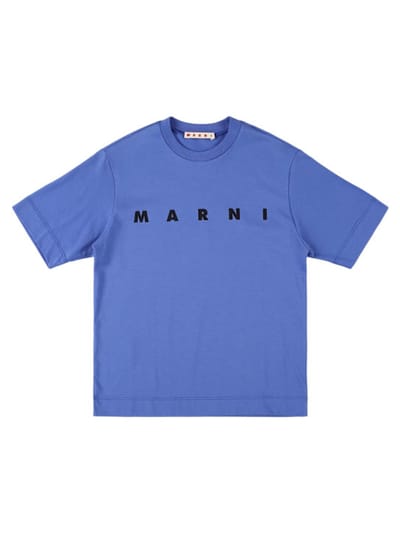 Marni Junior - 印花棉质 jersey T 恤