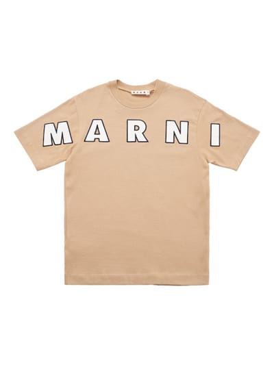 Marni Junior - 带刺绣的棉质针织T恤