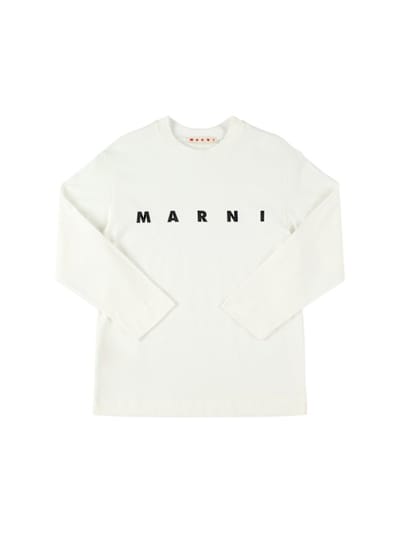 Marni Junior - 棉质平纹T恤，印花设计