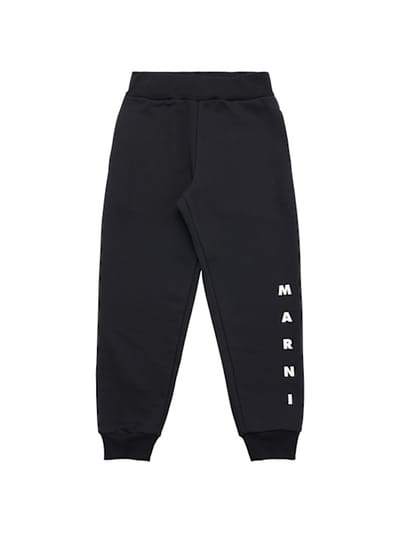 Marni Junior - 带有logo的棉质卫裤