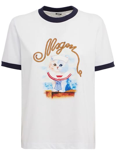 MSGM - 印花棉质T恤