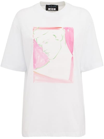 MSGM - 印花棉质T恤