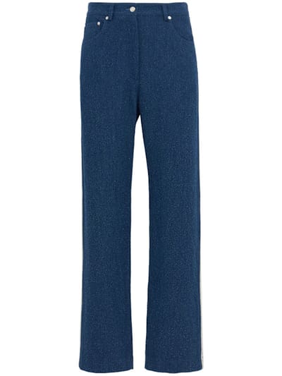 MSGM - 高腰宽腿牛仔裤