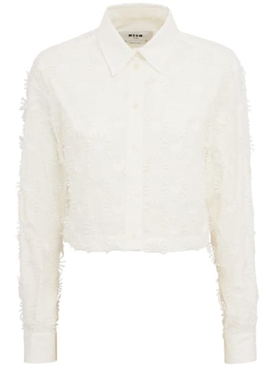 MSGM - 经典领口短款衬衫