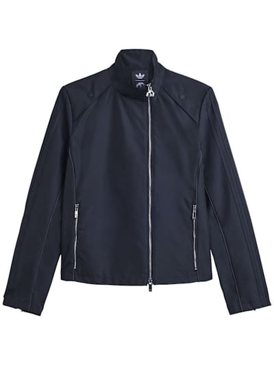 adidas Originals - 中央信封拉链摩托夹克