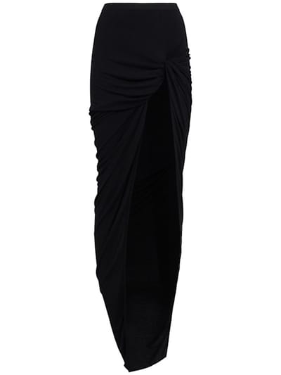 Rick Owens - 带侧褶的长裙