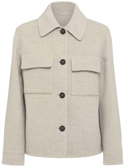 Brunello Cucinelli - 单排扣衬衫领外套