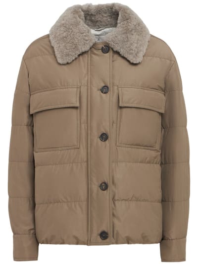 Brunello Cucinelli - Short down jacket with collar