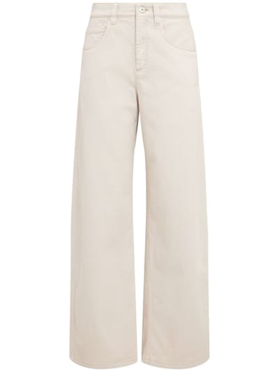 Brunello Cucinelli - 高腰宽腿牛仔裤