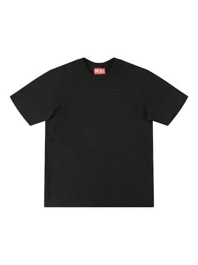 Diesel Kids - 刺绣棉质 jersey T恤