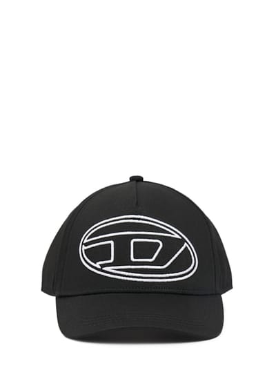 Diesel Kids - 带logo的棉料帆布棒球帽