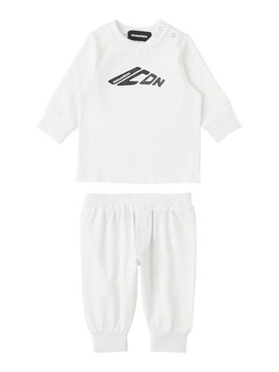 Dsquared2 - 棉混合卫衣与运动裤