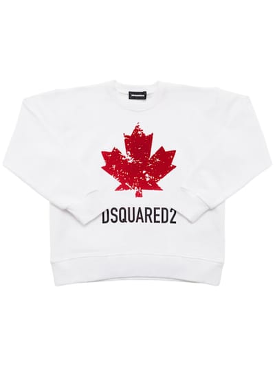 Dsquared2 - 印花棉质圆领卫衣