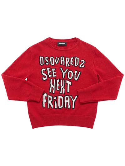 Dsquared2 - 棉混纺圆领毛衣