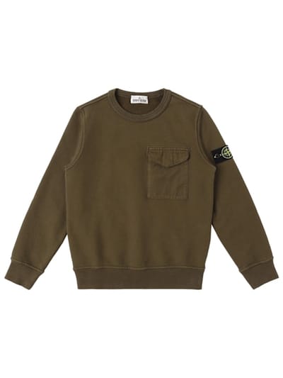 Stone Island Junior - 有机棉卫衣