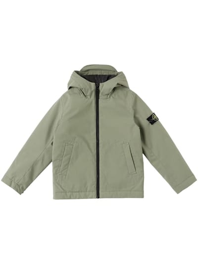 Stone Island Junior - 带帽聚酯软壳夹克